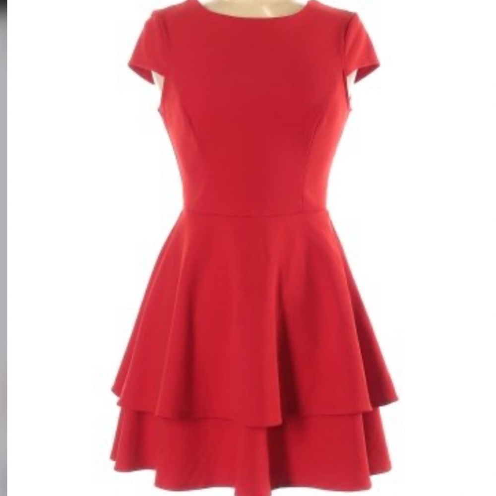 Red formal dress